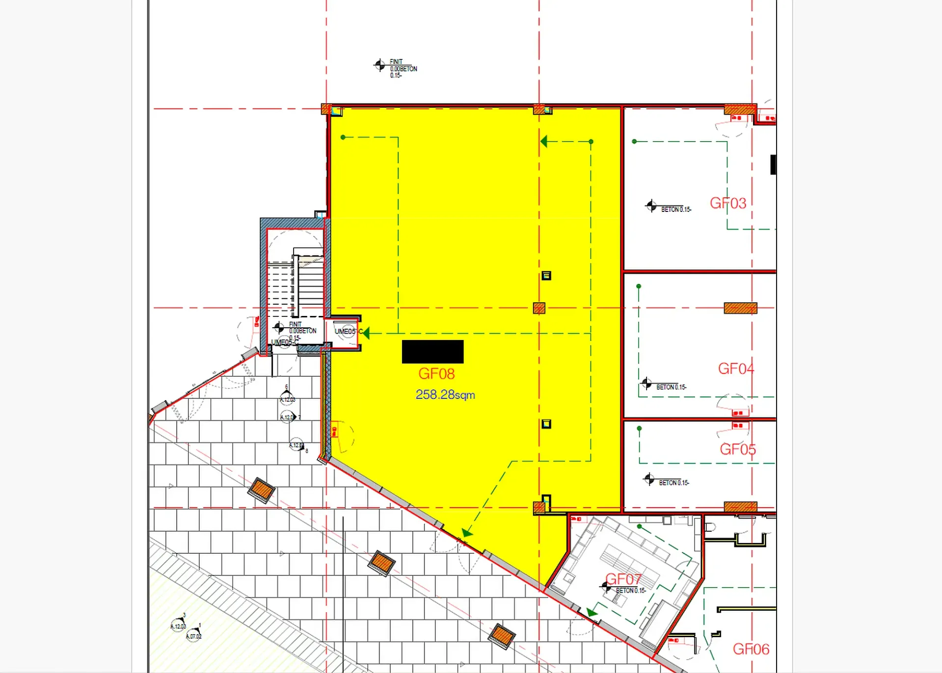 Afi Bucurestii Noi - parter - 258m2 plan.webp