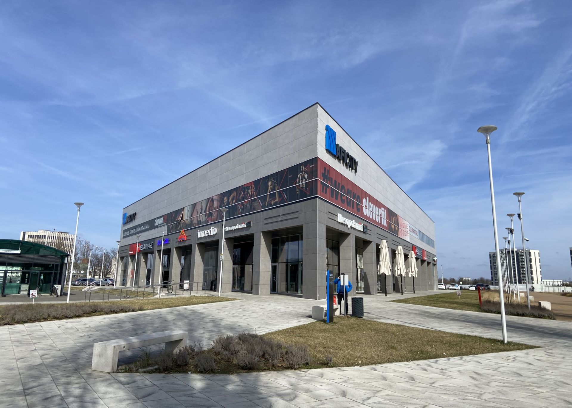AFI Bucurestii Noi - spatii comerciale de inchiriat in zona de nord-vest a Bucurestiului. Vedere fatada