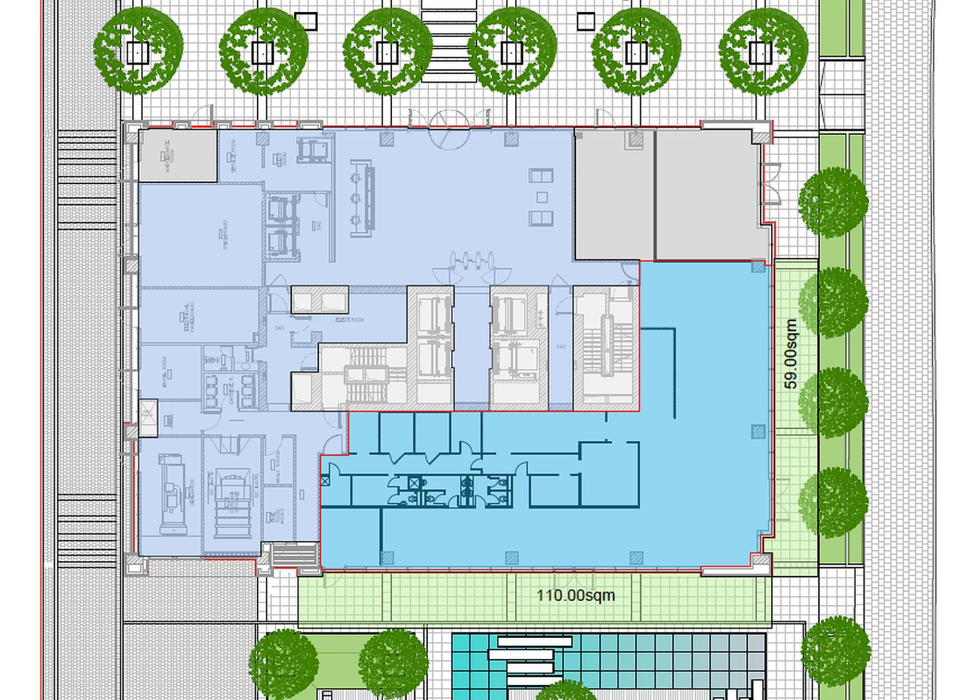 AFI Park 2 - parter - 407m2 - plan 2000x1430.jpg