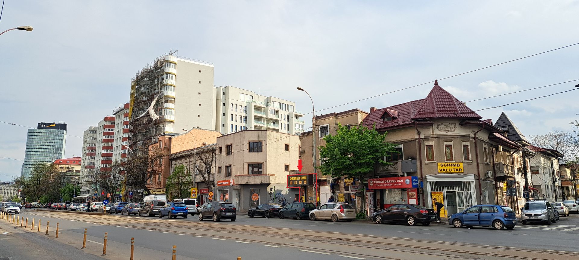 Spatiu comercial de inchiriat in sectorul 1, Bulevardul Ion Mihalache 18-22, vedere generala din strada