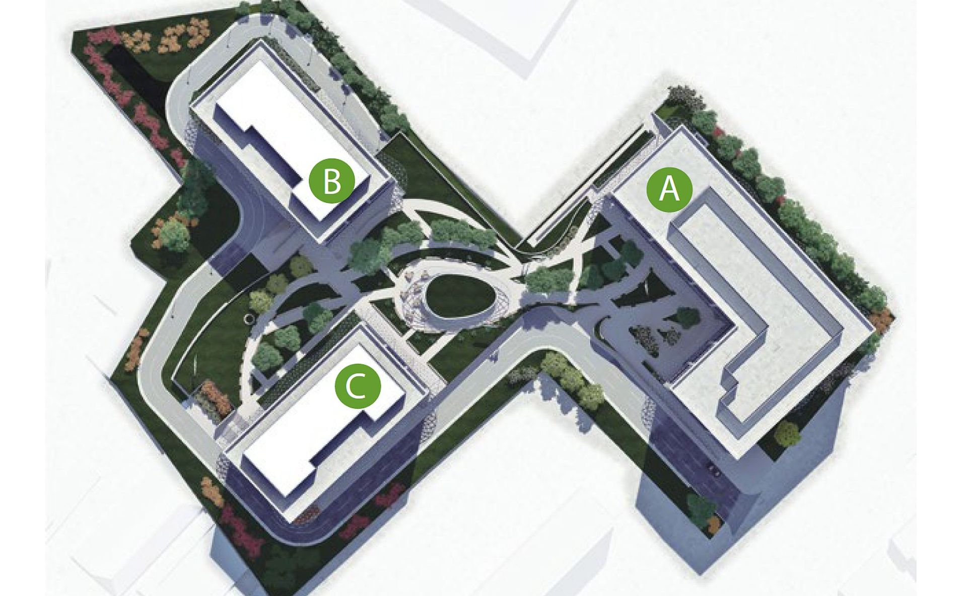 Business Garden Bucharest spații comerciale zona centrală poza plan
