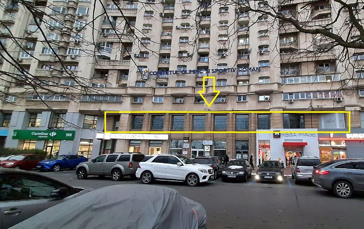 Spatiu comercial de inchiriat in sectorul 1, Calea Victoriei 155, identificare spatiu disponibil