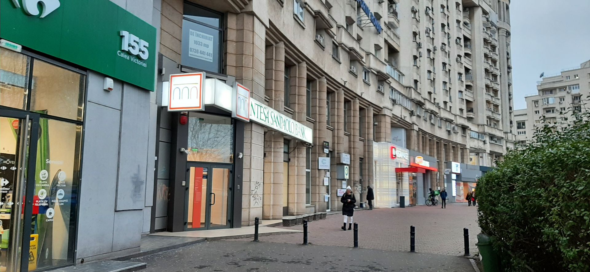 Spatiu comercial de inchiriat in sectorul 1, Calea Victoriei 155, vedere laterala