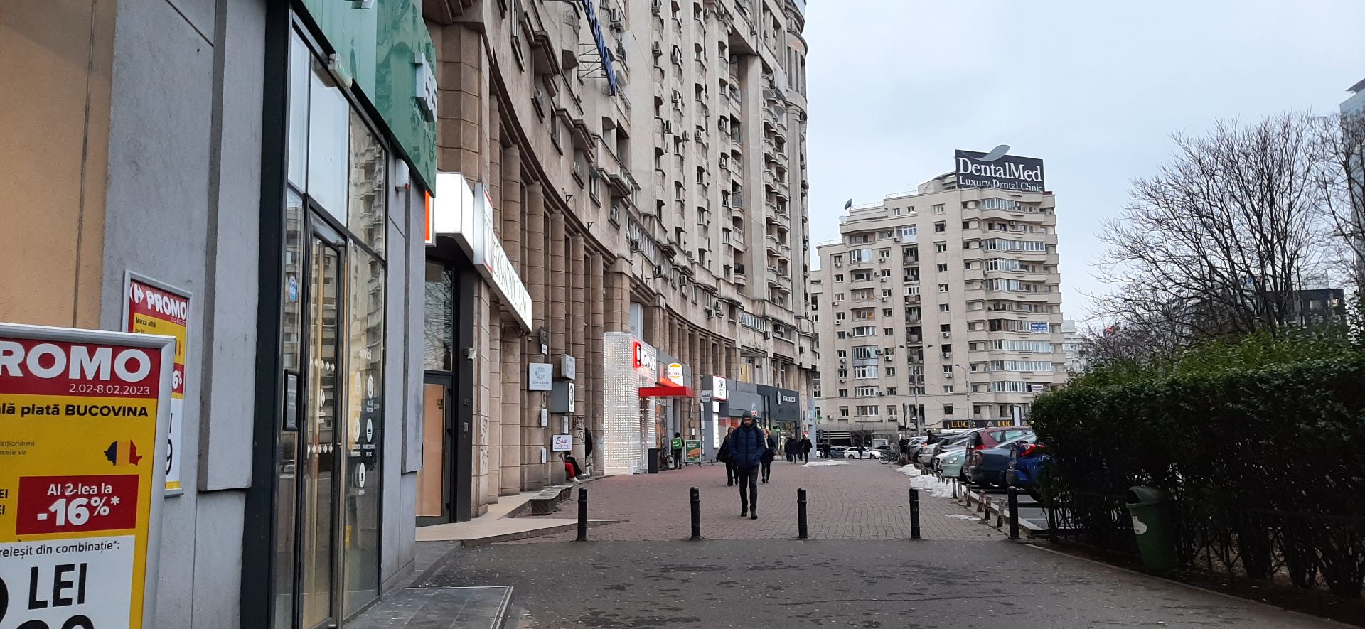 Spatiu comercial de inchiriat in sectorul 1, Calea Victoriei 155, vedere generala din lateral