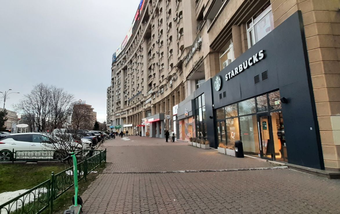 Spatiu comercial de inchiriat in sectorul 1, Calea Victoriei 155, vedere laterala de ansamblu