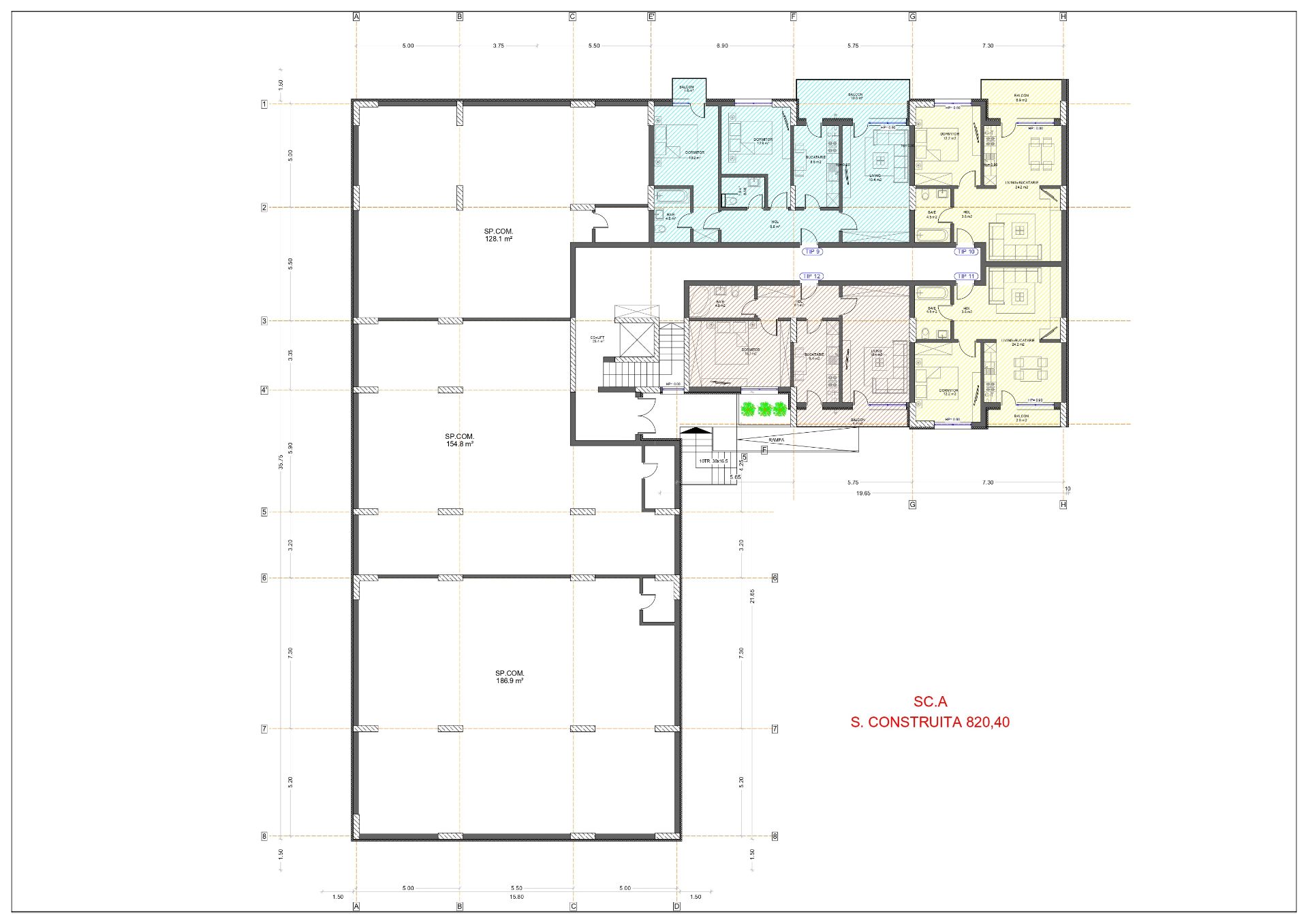 Spatii comerciale de inchiriat in sectorul 3, Drumul Gura Putnei 118-124, plan parter