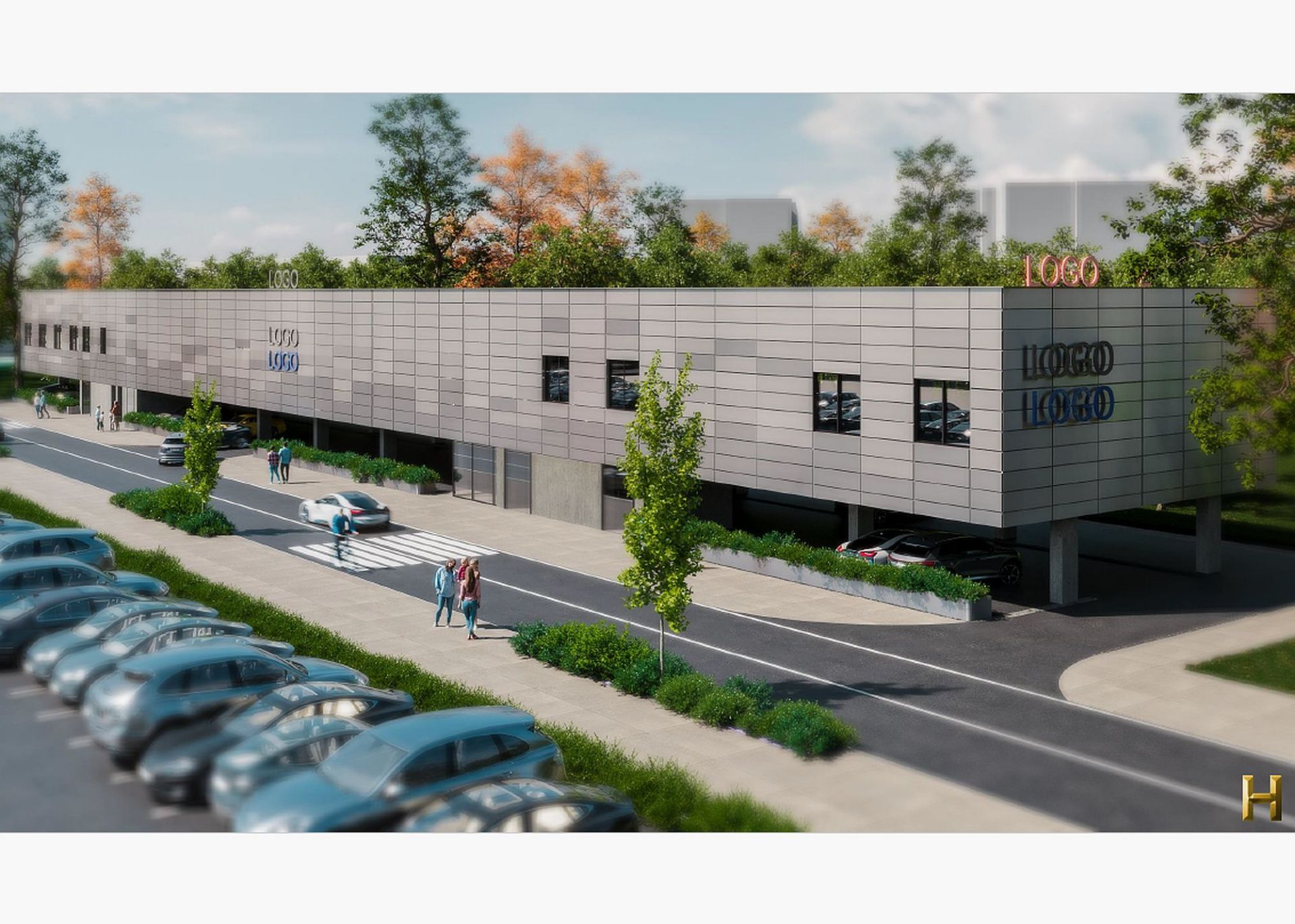 Inchiriere spatii comerciale pe Bulevardul Pipera, zona de nord Bucuresti. Randare spatii comerciale