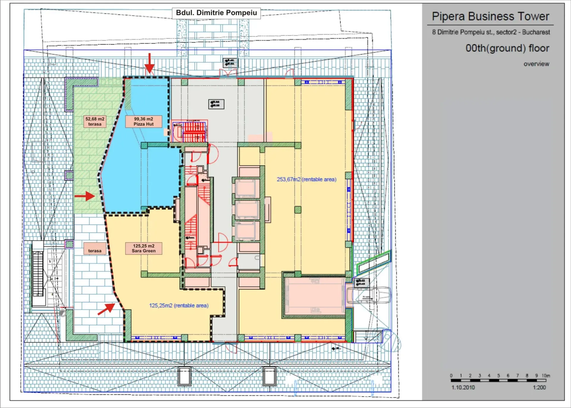 Pipera BT - spatii parter - 99m2 & 125 m2 - plan.webp