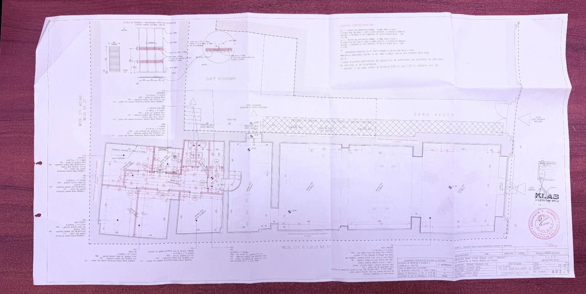 Spatiu comercial de inchirat in Brasov, poza plan