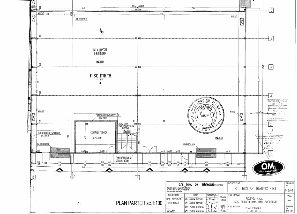 Showroom - Hala Industriala de inchiriat in sectorul 4, vis a vis de statia de metrou Berceni. Plan parter hala