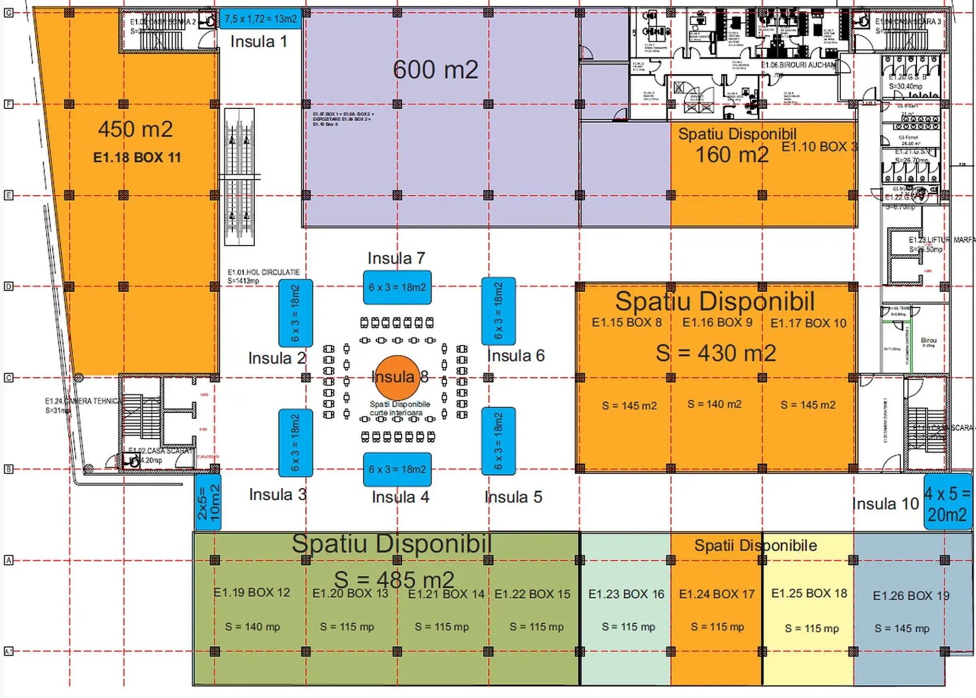Tunari Shopping Center - plan etaj 1.webp